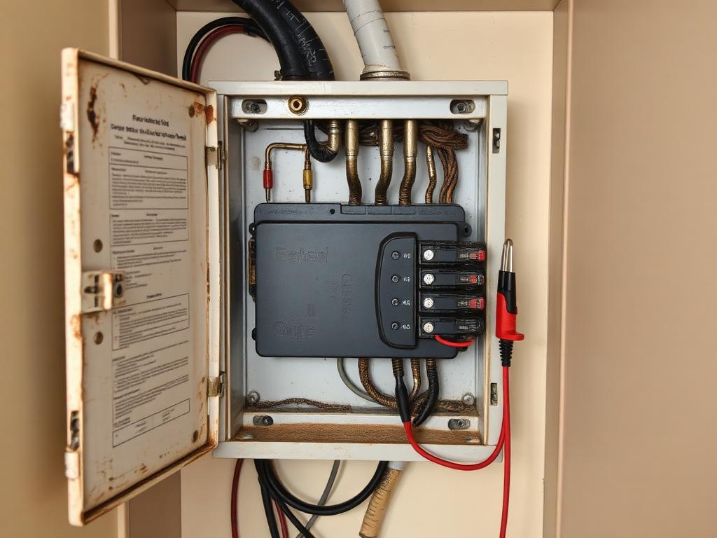 Consumer unit at inspection