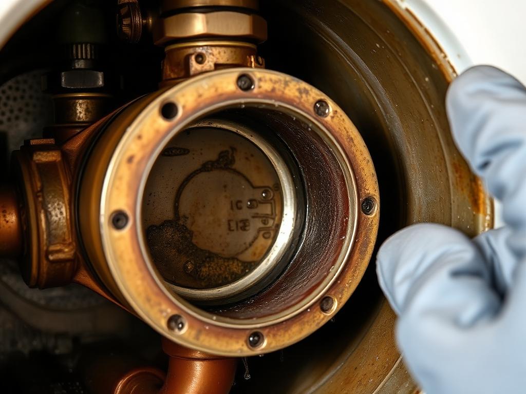 Pump housing gasket - corrosion and scale build-up